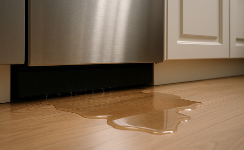 Dishwasher leaking water