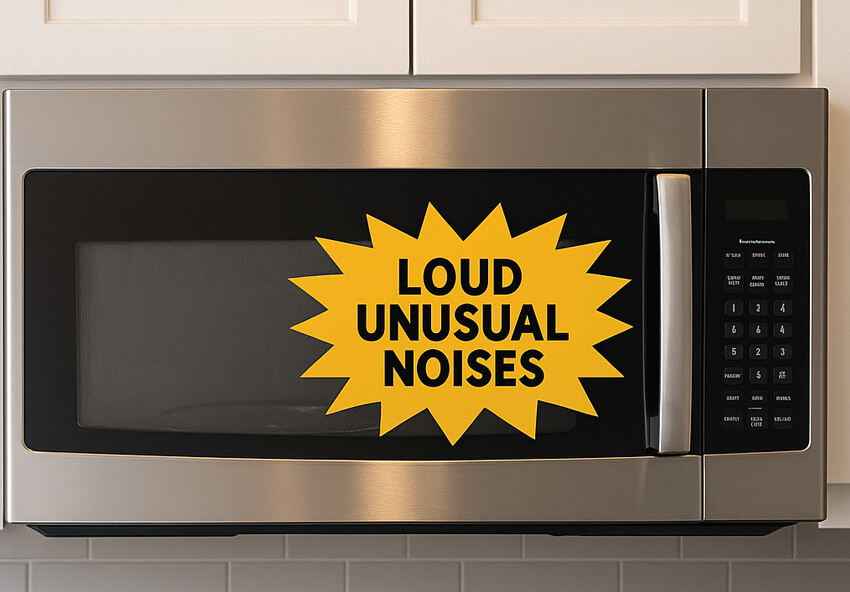 Microwave makes loud or unusual noises