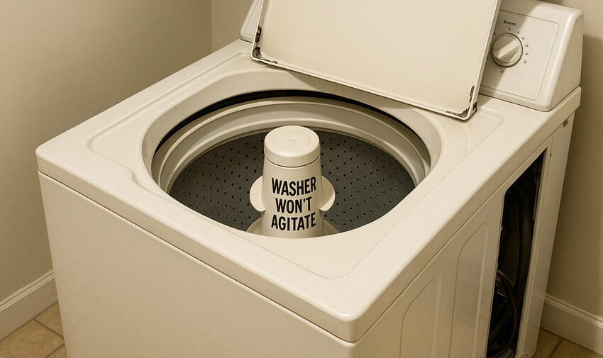 Washer won’t agitate