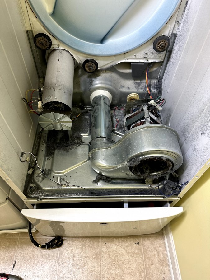 Electrolux Dryer Heating but Not Drying — Internal Lint Cleaning in Raleigh